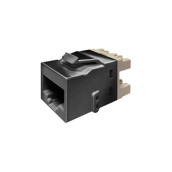 Commscope Enterprise Solutions 1-PORT MOD JACK 8W8P UTP, T568A/B CAT5E KL SERIES, BLACK, 2291217-2 KJ510 JACK-BLK